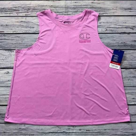 Champion Womens Top size 2X new nwt Pink Pullover Racerback Tank Lightweight - Picture 2 of 10